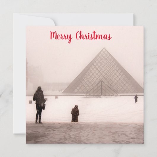 クリスマスフラットグリーティングカード カード (正面)