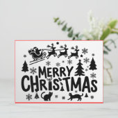 クリスマスフラットグリーティングカード シーズンカード (スタンド正面)