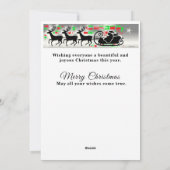 クリスマスフラットホリデーカード シーズンカード (裏面)