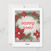 クリスマスフラットホリデーカード シーズンカード (裏面)