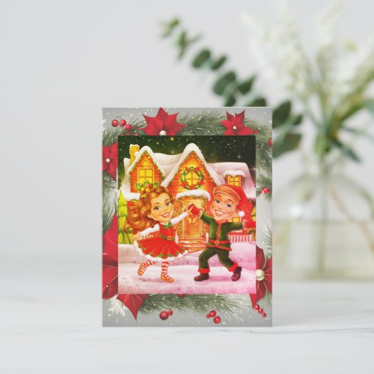 クリスマスフラットホリデーカード シーズンカード (スタンド正面)