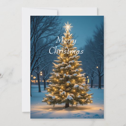 クリスマスフラットホリデーカード シーズンカード (正面)