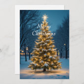 クリスマスフラットホリデーカード シーズンカード (正面/裏面)