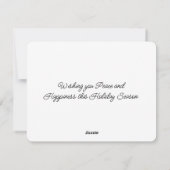 クリスマスフラットホリデーカード シーズンカード (裏面)