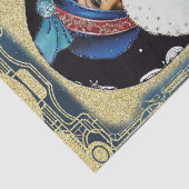 クリスマスフラッパーガールラージホワイトファーコート 薄葉紙 (詳細)