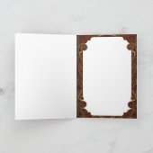 クリスマスフラッパー女の子スターに濡れた夜空 シーズンカード (内部)