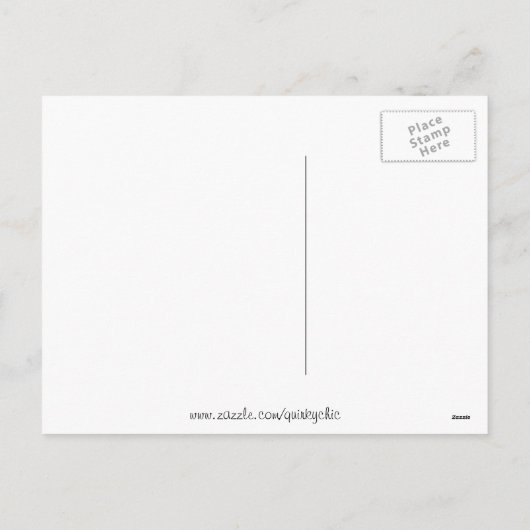 クリスマスフラミンゴのはがき シーズンポストカード (裏面)