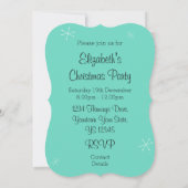 クリスマスフラミンゴの「招待」ブラケット（縦） 招待状 (裏面)