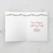 クリスマスフラミンゴアイススケートで滑る カード (内部)