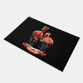 クリスマスフラミンゴクラシックス ドアマット (アングル)