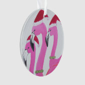 クリスマスフラミンゴスアクリルオーナメント オーナメント (正面)