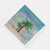 クリスマスフラミンゴパーティーナプキン (コーナー)