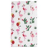 クリスマスフラミンゴパーティー |休日 スモールペーパーバッグ (正面)