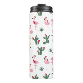 クリスマスフラミンゴパーティー |休日 タンブラー