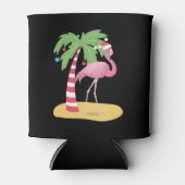 クリスマスフラミンゴビーチ 缶クーラー (正面)
