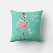 クリスマスフラミンゴメリークリスマス装飾用クッション クッション (裏面)