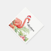 クリスマスフラミンゴ |クリスマスの願い |紙 スタンダードカクテルナプキン (角)