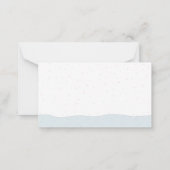 クリスマスフラミンゴ ノートカード (裏面)