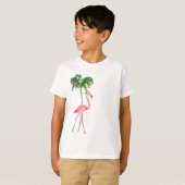 クリスマスフラミンゴ Tシャツ (正面フル)