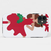 クリスマスフラメンコダンサー絵文字 Case-Mate iPhoneケース (裏面(横))