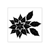 クリスマスフラワーアートスタンプ ラバースタンプ (インプリント)