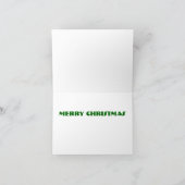 クリスマスフラワーカード シーズンカード (内部)