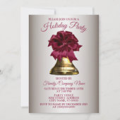 クリスマスフラワーゴールデンベルホリデーズパーティー 招待状 (正面)