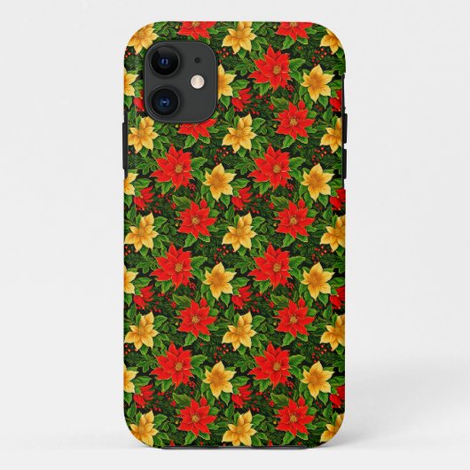 クリスマスフラワーシームレスパターン–69956 Case-Mate iPhoneケース (裏面)