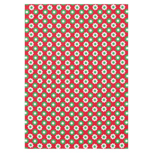 クリスマスフラワーパワー テーブルクロス (正面)