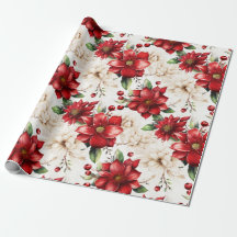 クリスマスフラワーポインセチア赤緑パターン