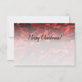 クリスマスフラワー カスタムフォト おめでとう ノートカード