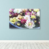 クリスマスフラワー キャンバスプリント (インサイチュ (ウッドフロア))