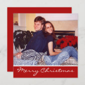 クリスマスフラワー シーズンカード (正面/裏面)