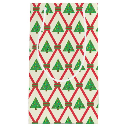 クリスマスフラワー スモールペーパーバッグ (正面)