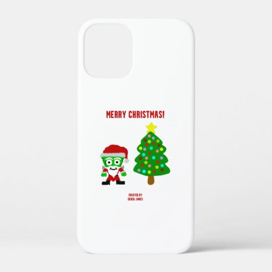 クリスマスフランケンチーズアップルiPhone 12ミニケース Case-Mate iPhoneケース (裏面)