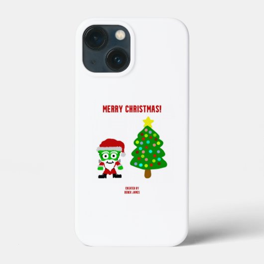 クリスマスフランケンチーズアップルiPhone 13ミニケース Case-Mate iPhoneケース (裏面)