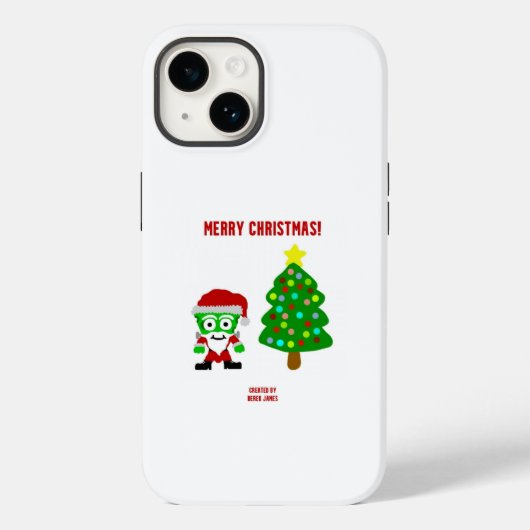 クリスマスフランケンチーズアップルiPhone 14ケース Case-Mate iPhoneケース (裏面)