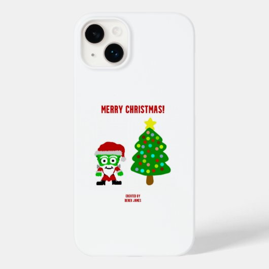 クリスマスフランケンチーズアップルiPhone 14プラスケース Case-Mate iPhoneケース (裏面)