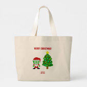 クリスマスフランケンチーズジャンボトート ラージトートバッグ (裏面)