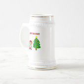 クリスマスフランケンチーズスタインマグ ビールジョッキ (正面左)