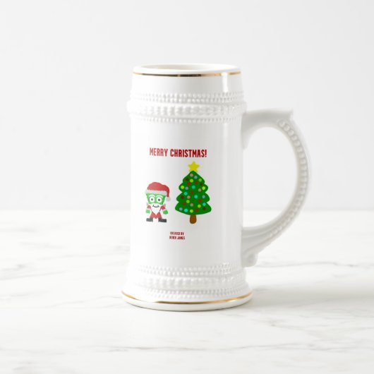 クリスマスフランケンチーズスタインマグ ビールジョッキ (右)