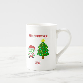 クリスマスフランケンチーズボーン中国マグカップ ボーンチャイナマグカップ