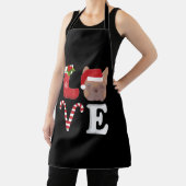 クリスマスフランスのブルドッグサンタブルドッグ愛好家 エプロン (インサイチュ)