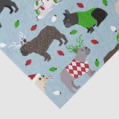 クリスマスフランスのブルドッグティッシュペーパー 薄葉紙 (詳細)