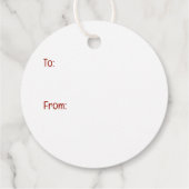 クリスマスフランスのブルドッグ小妖精や小人ドッグ フェイバータグ (裏面)