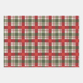 クリスマスフランネルバンドル ラッピングペーパーシート (正面2)
