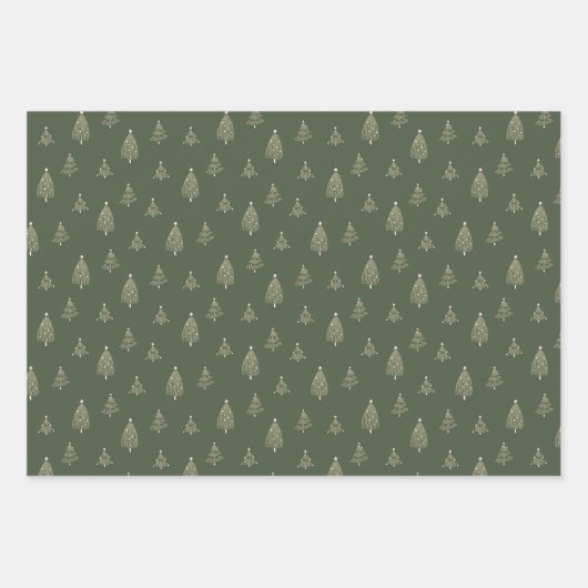 クリスマスフランネルバンドル ラッピングペーパーシート (正面)