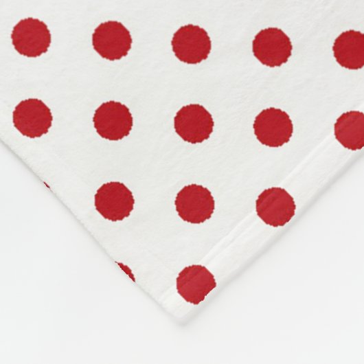 クリスマスフリーススロートナカイ水玉模様水玉模様 フリースブランケット (角)