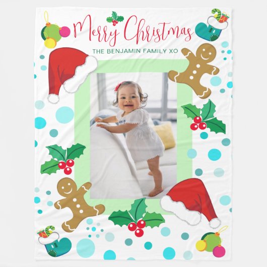 クリスマスフリースブランケット フリースブランケット (正面)