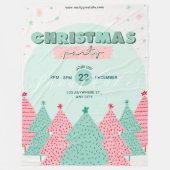 クリスマスフリースブランケット、大60インチx 80インチ フリースブランケット (正面)